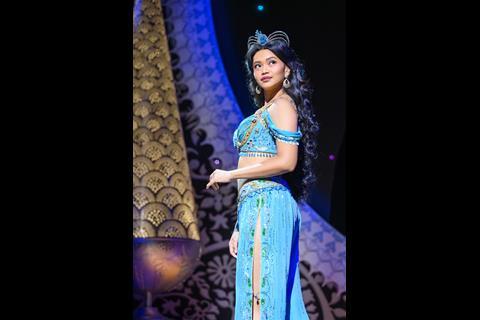 Desmonda Cathabel as Princess Jasmine in the UK tour of Aladdin